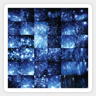 Blue Glitter - Video Stills Grid Sticker